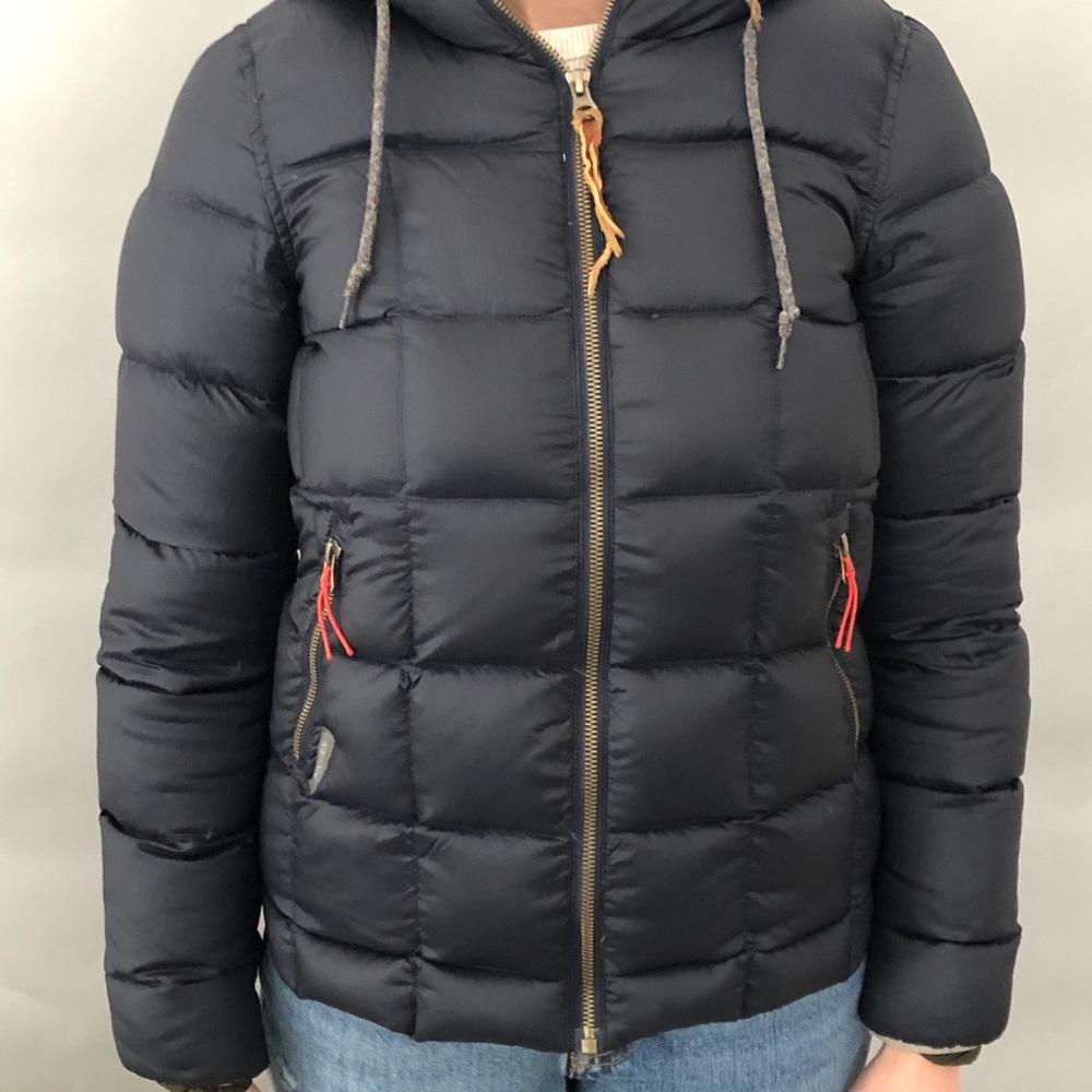 Blue puff jacket